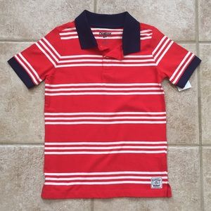OshKosh Boys Stripe Short Sleeve Polo Shirt